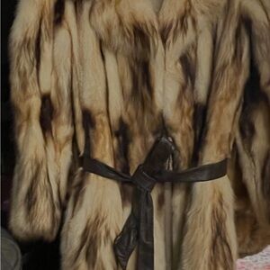 Elegant Fitch Fur Teddy Jacket with Belt